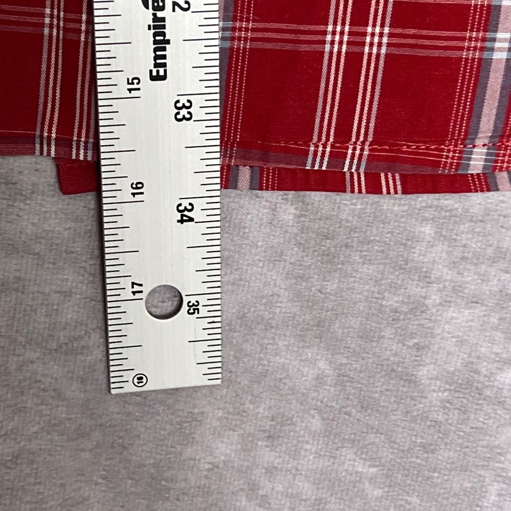 Carhartt Button Down Shirt Mens 2XL Red Plaid Excellent Short Sleeve S208 CRI - Picture 12 of 12